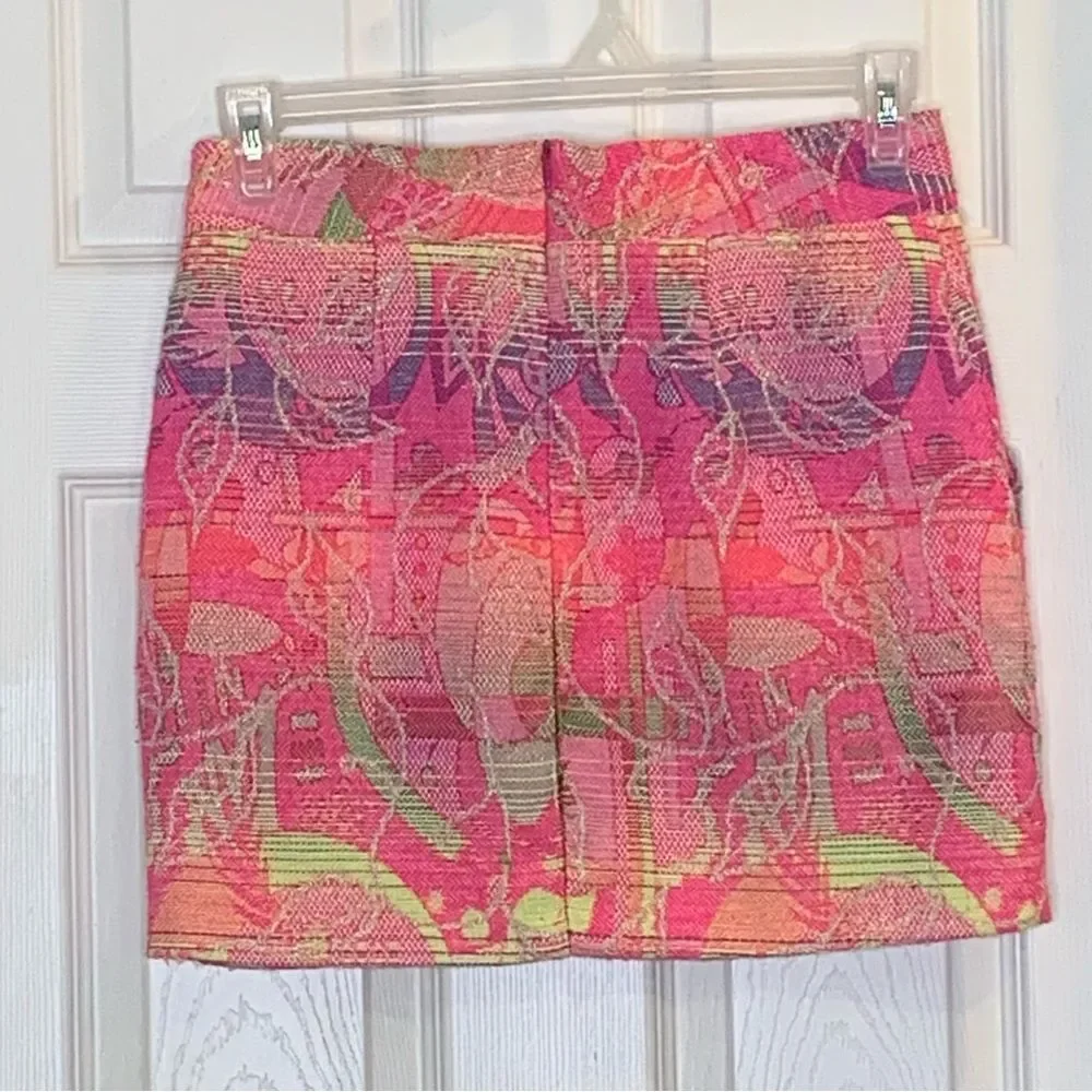 Aqua Neon Print Skirt Size XS